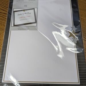 Gartner Studios Black and White With Stars Certificate Paper